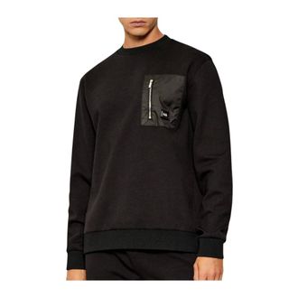 Karl Lagerfeld Sweatshirts, male, Black, L, Sweat Crewneck