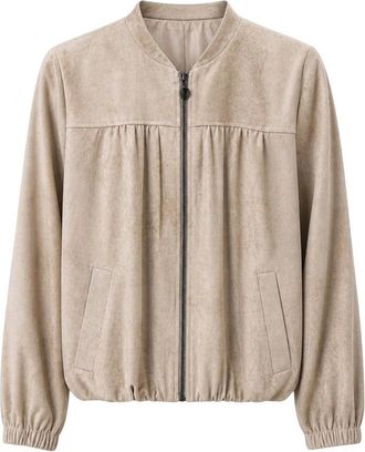 2-Biz Jassen, Dames, Beige, M, Polyester, Padova Bomberjack