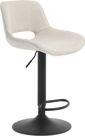 Woltu 1x Taburete De Bar Giratorio Ajustable Chicago Para Cocina, Con Reposapi&eacute;s, Color Beige - Woltu