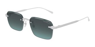 Montblanc MB0456S 002 Mens Sunglasses Silver Size 54