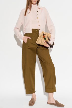 Max Mara Adorni Trousers, Womens, Green