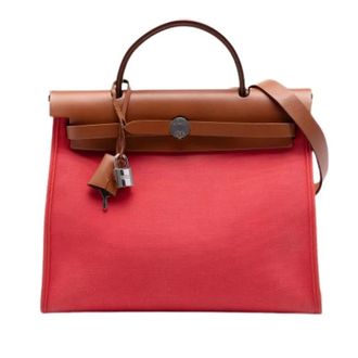 Herm&egrave;s Pre-owned Herbag Zip 31 - Dames - Pre-owned - Rood - Maat: ONE Size Leer