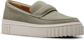 Clarks Mayhill Cove Loafer in Light Green Nub at Nordstrom Rack, Size 6.5