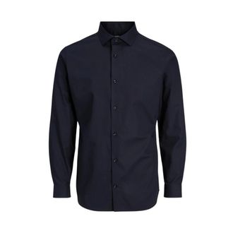 Jack & Jones Parker Shirt - Heren - Casual Overhemden - Zwart - S - Katoen - Overhemden