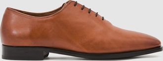 Reiss Light Tan Leather Lace-up Shoes, 645