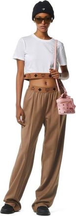 MCM Aren Vanity Case in Visetos Leather Mix in Soft Pink at Nordstrom