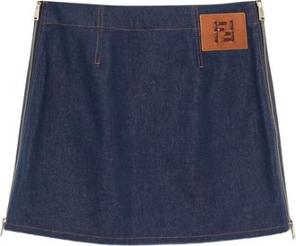 Fendi Denim Mini Skirt