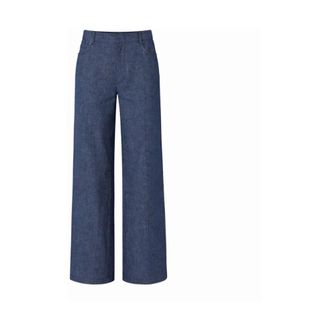 Max Mara Wide Trousers, female, Blue, Size: 4XS Abete Wide Jeans