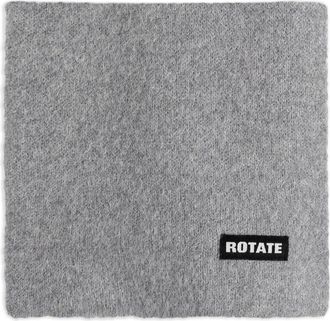 Rotate Sciarpa con applicazione logo - Grigio