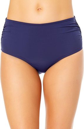 Anne Cole Hi Waist Shirred Bottom