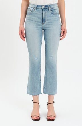 Daze Shy Girl High Waist Crop Flare Jeans in New Light at Nordstrom, Size 24