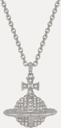 Vivienne Westwood Mayfair Large Orb Pendant Necklace Rhodium-crystal-crystal- Rhodium-crystal-crystal- Women