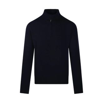 Altea Jersey de cuello redondo en lana merino - Knitwear - Hombre - Azul - XL