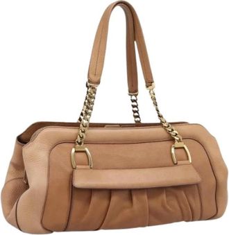 Cartier Pre-owned Vintage Shoulder Bag - Dames - Vintage Schoudertas - Bruin - ONE Size - Leer - Vintage