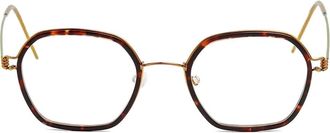 Lindberg Occhiali con montatura geometrica - Marrone