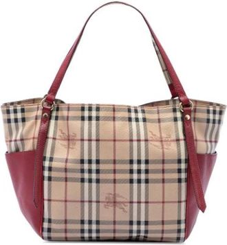Burberry Pre-owned Canterbury Tote Bag - Dames - Vintage Schoudertas - Beige - ONE Size - Leer - Vintage