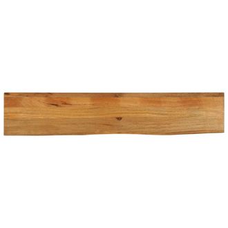 Berkfield Home Table Top Live Edge 140x20x3.8 cm Solid Wood Mango in Brown