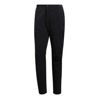 adidas Terrex Allseason Pants Outdoor mountaineering Solid Color Woven Sports Pants Black BS2459