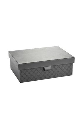 Joop Box Grösse l, Anthrazit/schwarz H: 12 cm