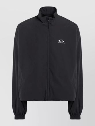 Balenciaga jacket high collar elastic cuffs detail