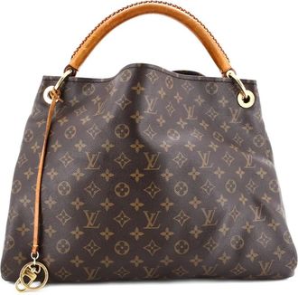 Louis Vuitton Artsy Handtas Monogram canvas MM hobo tas - Bruin