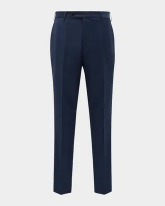 Zanella Men & apos;s Parker Classic Flat-Front Trousers