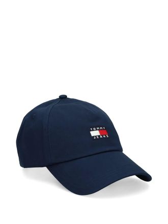 Tommy Jeans logo-embroidered baseball cap - men - Cotton - One Size - Blue