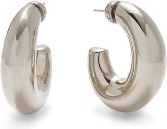 LADY GREY Bubble Hoop Earrings in Silver at Nordstrom