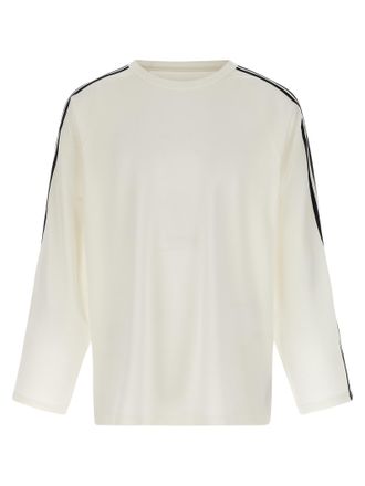 Yohji Yamamoto Mens Long Sleeve Tee 3-Stripes T-Shirt