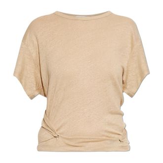 Iro Iro, Dames, Blouses & Shirts, Beige, Maat: S Linnen
