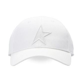 Golden Goose Baseballpet met Logo - Heren - Petten - Wit - S - Katoen - Accessoires