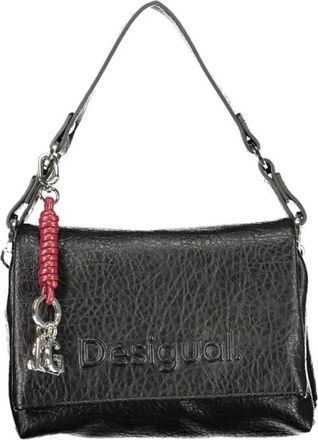 Desigual Bolso de hombro plegable con logo en relieve - Bags - Mujer - Negro - ONE SIZE