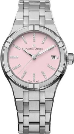 Maurice Lacroix Aikon Quartz Pink Dial Watch AI1106-SS002-550-1