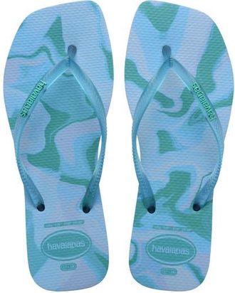 Havaianas Square Toe Jelly Flip Flop in Lavender Blue at Nordstrom, Size 11