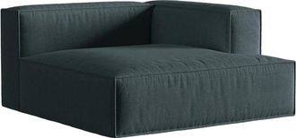 MICADONI Modulare Xl Design Chaiselongue Nuria mit Armlehne rechts - Strukturstoff