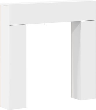 vidaXL Marco De Chimenea Blanco 102 X 18 X 100,5 Cm Vidaxl