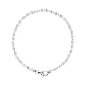 Autentica Alternating Round Cut Tennis Bracelet