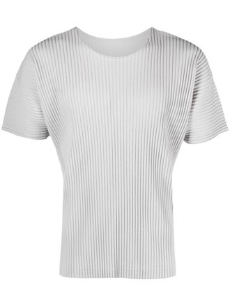 Homme Plissé Issey Miyake Color Pleats pleated T-shirt - Grijs