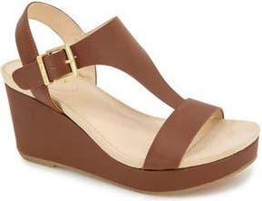Kenneth Cole Reaction Card Platform Wedge Sandal in Luggage at Nordstrom Rack, Size 9.5