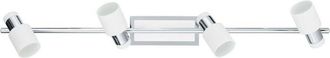 Eglo Davida - 4 Light Spotlight Chrome, White, GU10 - Eglo