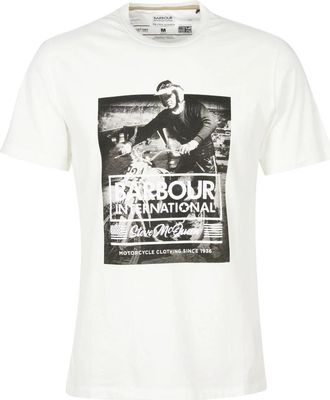 Barbour Harris T-Shirt - Heren - T-shirts - Wit - XL - Katoen - Tops