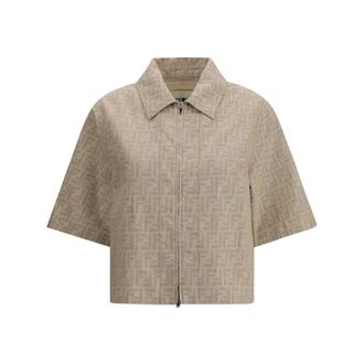 Fendi Mujer, Chaquetas, Beige, Talla: M