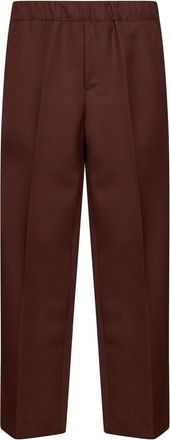 Costumein Dallas Drawstring Broeken - Heren - Straight fit broeken - Bruin - M - Wol - Broeken