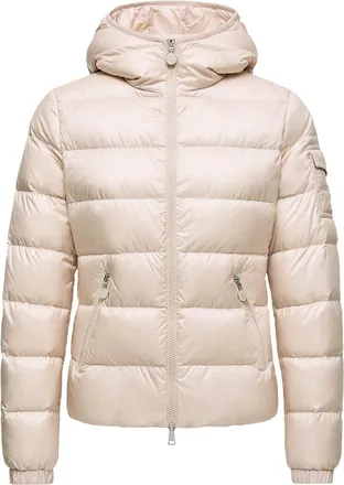 Moncler Gles Hooded Short Down Jacket Pink Size 00
