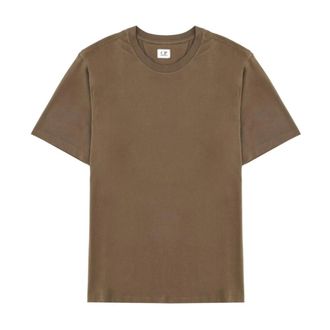 C.P. Company C.P. Company - Camiseta con parche de logo de punto 30/1 - Tops - Hombre - Verde - L