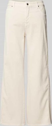 Cambio Cambio Wide Leg Jeans im 5-Pocket-Design Modell PALAZZO PATCH in Sand, Gr&ouml;&szlig;e 36