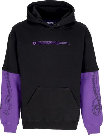 Octopus Zwarte Logo Hoodie - Heren - Hoodies - Zwart - XS - Katoen - Hoodies & sweatvesten