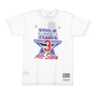 Mitchell & Ness Hombre, Camisetas, Blanco, Talla: S