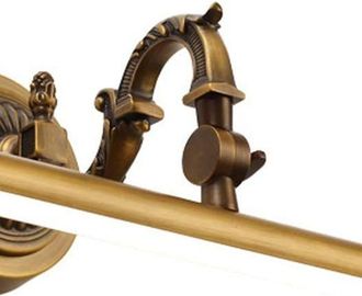 OEM Specchio Da Bagno Retr&ograve; A Led, Realizzato In Ottone, Impermeabile Secondo Lo Standard Ip44
