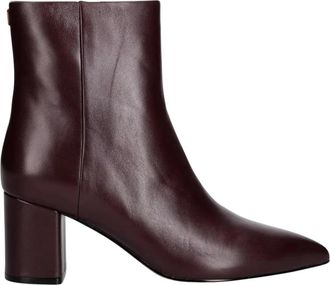 Twinset Leren enkellaarsjes - Dames - Schoenen - Rood - Maat: 40 EU Leer